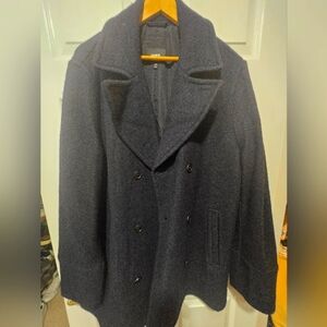Wool-Blend Pea Coat